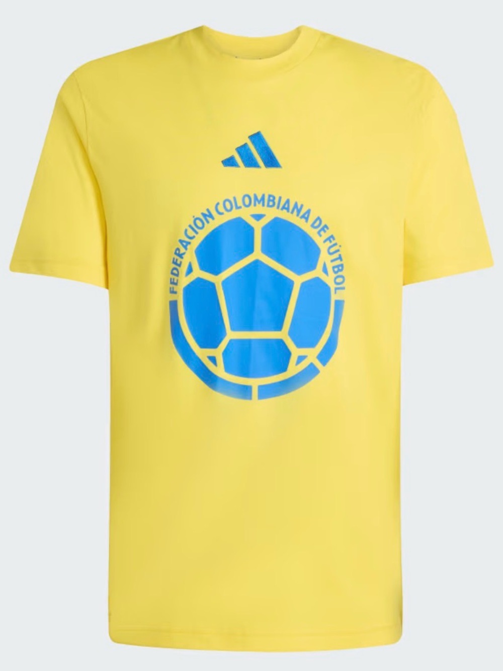 Adidas Colombia DNA Graphic T- Shirt Yellow Size Medium